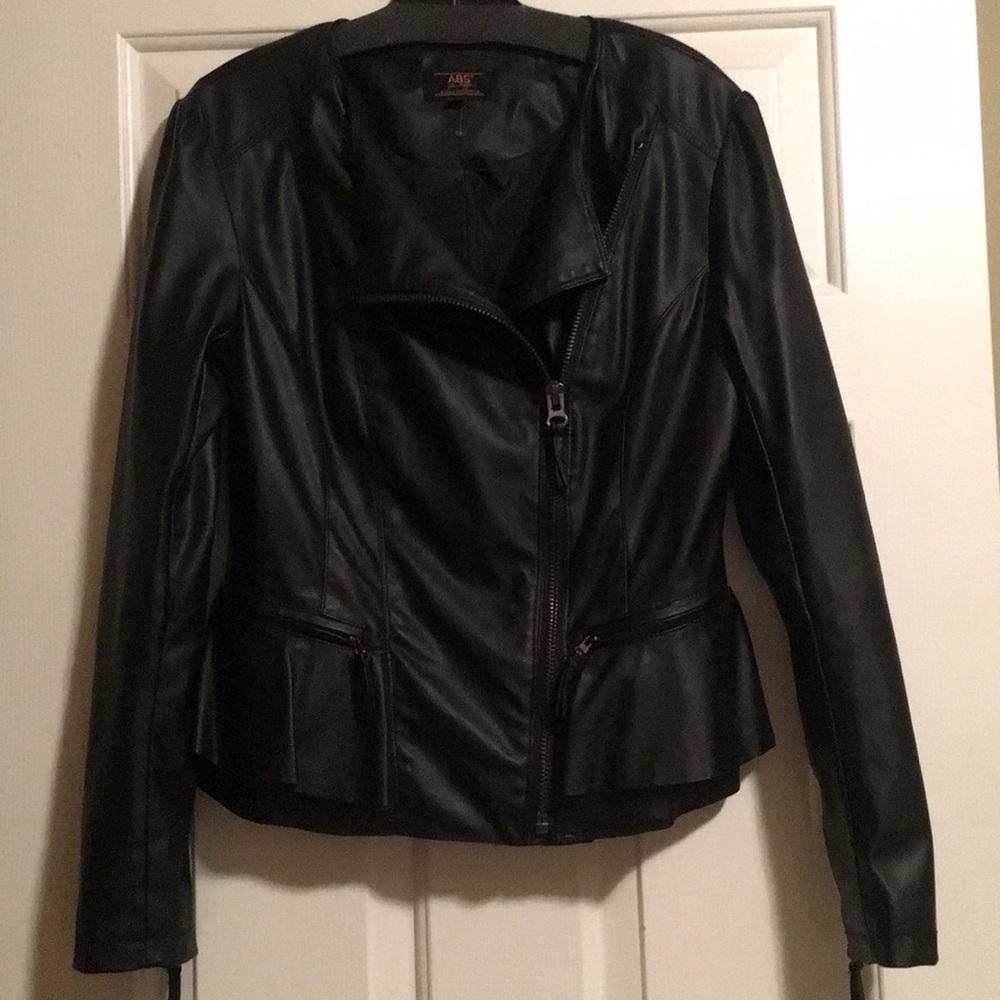 ABS allen schwartz Faux leather jacket